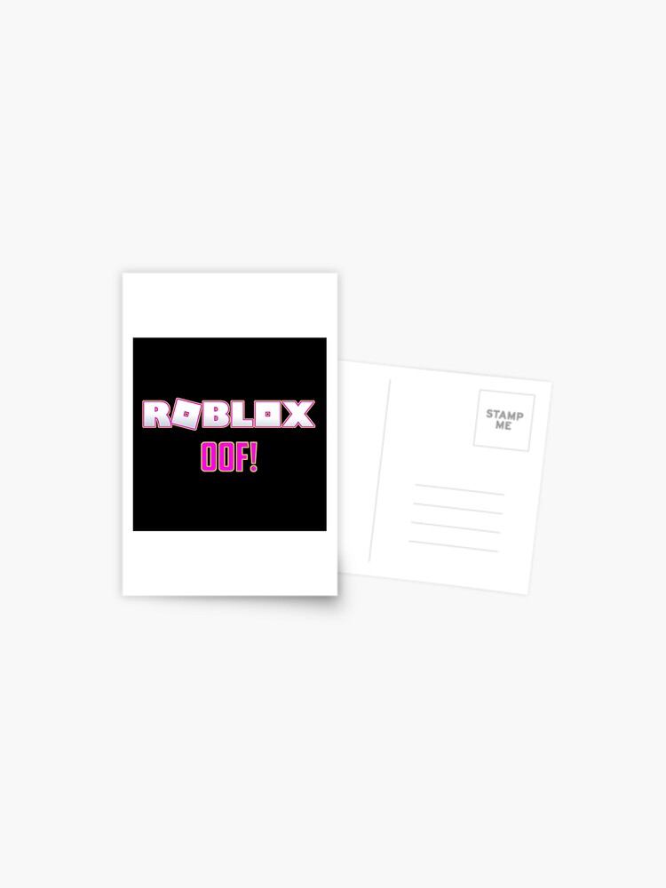 Roblox Oof Gaming Products Postcard By T Shirt Designs Redbubble - products roblox