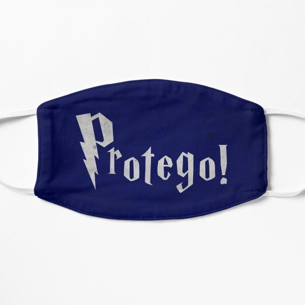 Protego Protection Spell blue Flat Mask