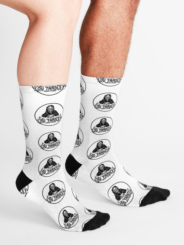 Alternate view of Lou Yardley - DaGrimm Reader Logo (by Sludgework) Socks