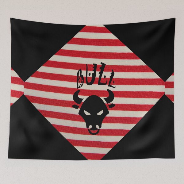 Item preview, Black and Red Bull - Stripes designed and sold by OMdesign10.