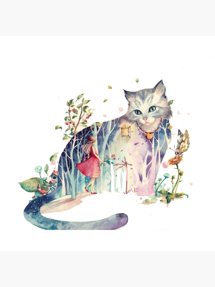 Carte anniversaire - chat aquarelle - La Poste