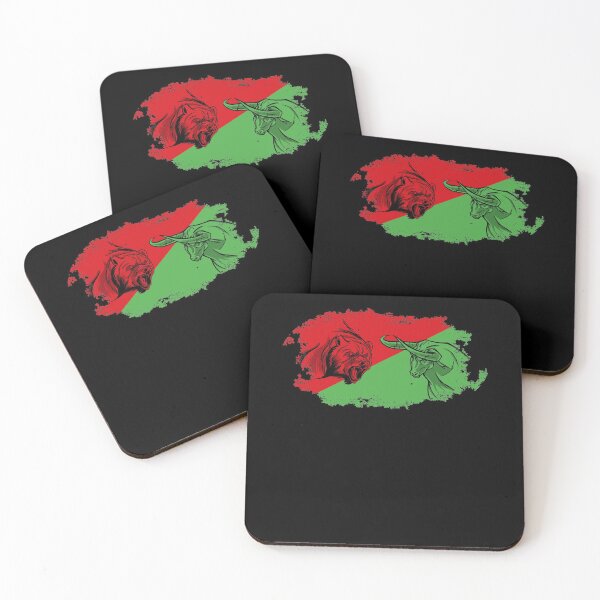 Item preview, Stock market bull fights bear designed and sold by RJ-Art.