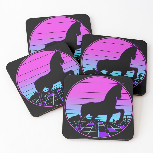 Item preview, Electro Horse - Retro Vaporwave Stallion designed and sold by forge22.