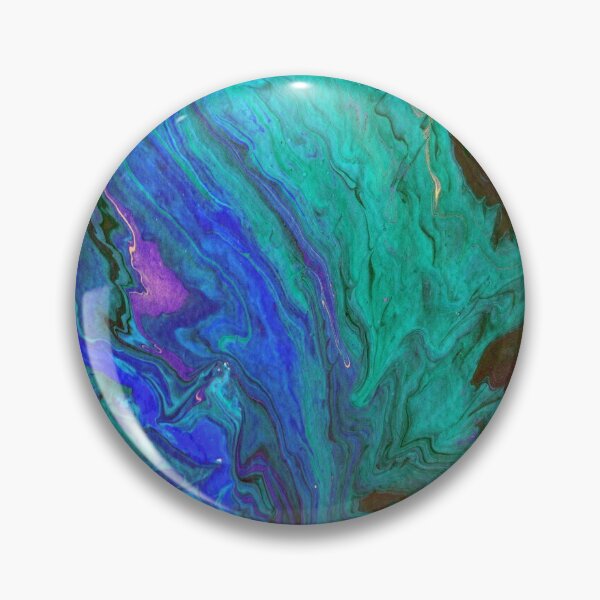 Item preview, Blue Marine Ocean Marble art Fluid art  designed and sold by xalexiart.