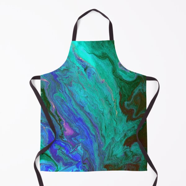 Item preview, Blue Marine Ocean Marble art Fluid art  designed and sold by xalexiart.
