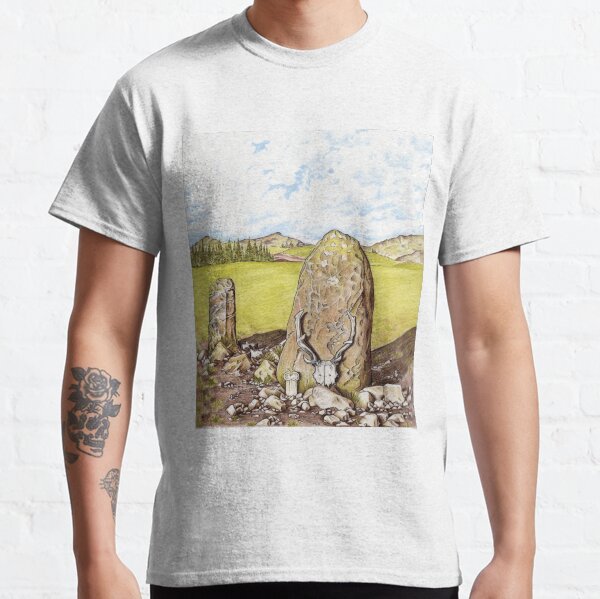 Antlered Crown and Standing Stone Classic T-Shirt