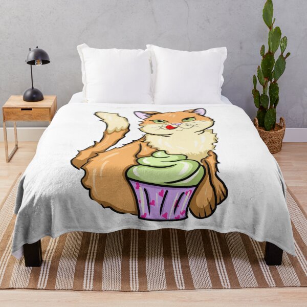 Item preview, Cat and cupcake designed and sold by lovingkakeart.