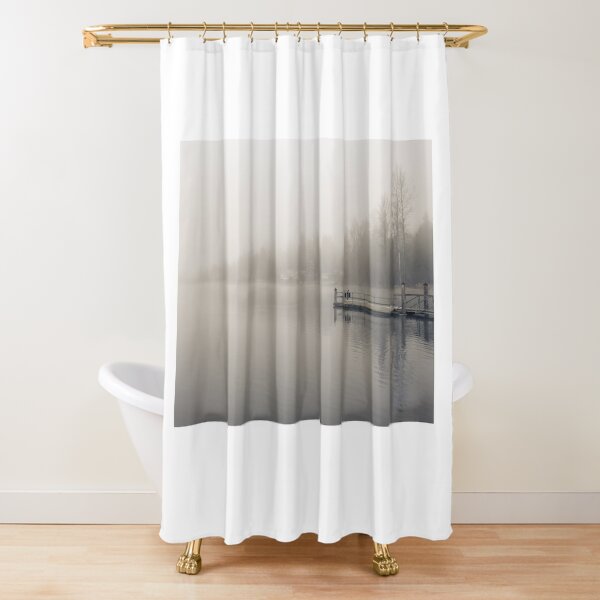 Foggy PNW Sunrise 002 Shower Curtain