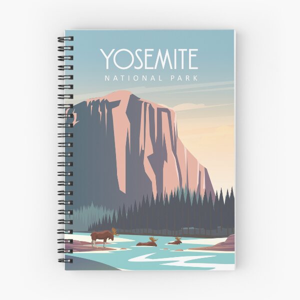 Item preview, Cartel de viaje moderno del Parque Nacional Yosemite Póster designed and sold by Arctic frame studio.