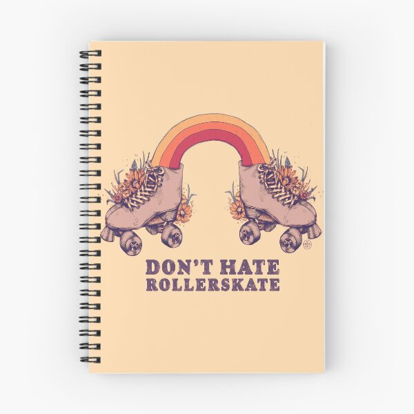 Item preview, Don't Hate Rollerskate - Retro 70s Illustration - Color Variation 3 designed and sold by chrystakay.