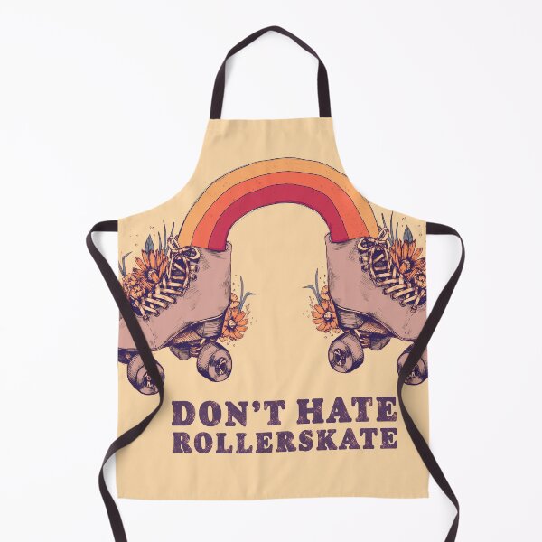 Item preview, Don't Hate Rollerskate - Retro 70s Illustration - Color Variation 3 designed and sold by chrystakay.