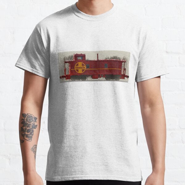 Santa Fe Red Caboose Selective Color Vignette Classic T-Shirt