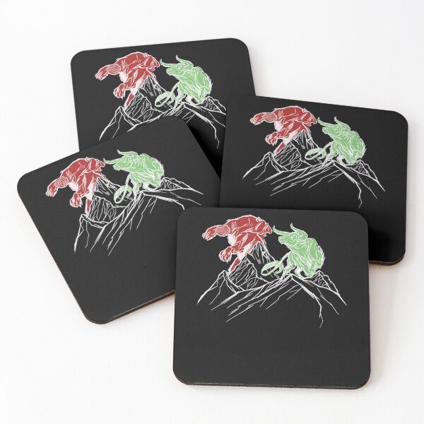 Item preview, Stock market bull fights bear designed and sold by RJ-Art.