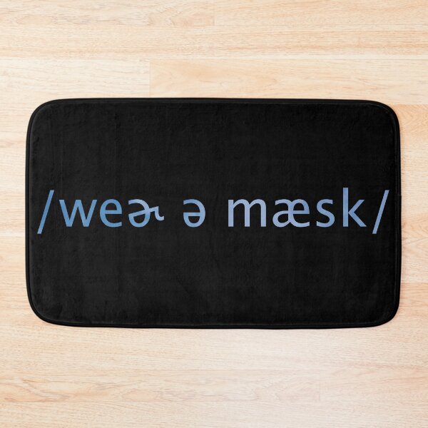 Item preview, Sky Blue Wear a Mask but in IPA designed and sold by sporadicdoodlin.