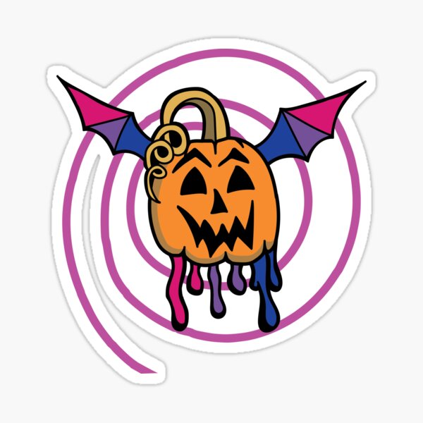 Flying Jack-o-lantern - Bi Sticker