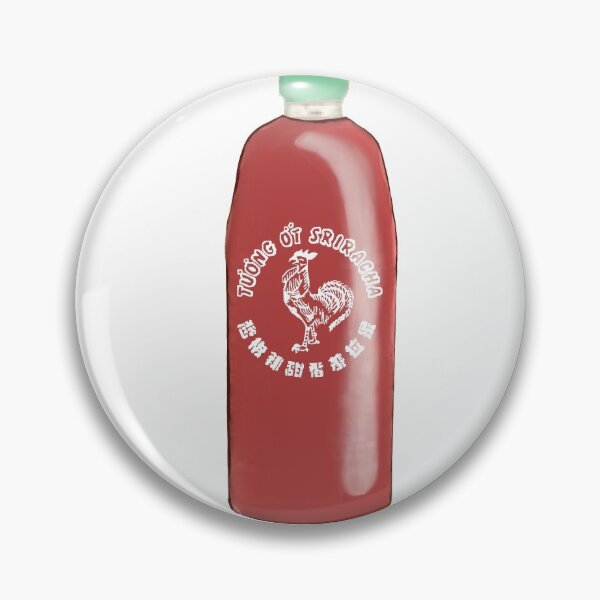 Aperçu de l'œuvre Bouteille de sriracha, sauce piquante, dessin animé créée et vendue par Whimsytale.
