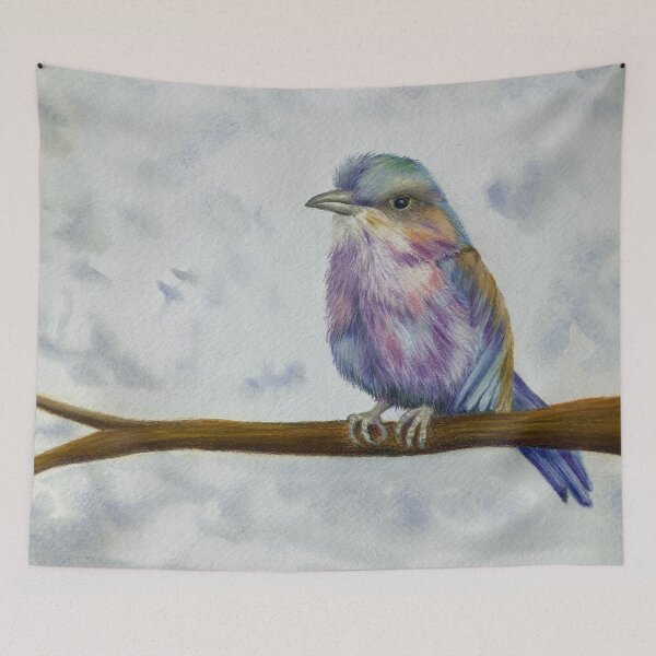 Item preview, Lilac breasted roller bird painting designed and sold by Diane Hunter Art.