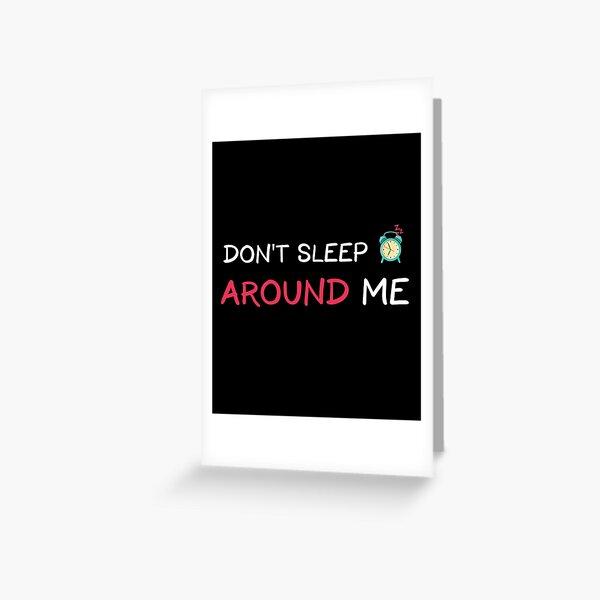 Sleep Lover Greeting Cards Redbubble - roblox boombox code for sing me to sleep