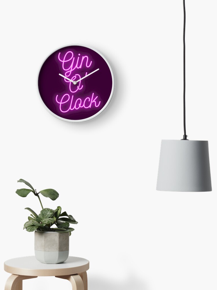 Thumbnail 2 of 4, Clock, Gin O'Clock designed and sold by BosunDesigns.