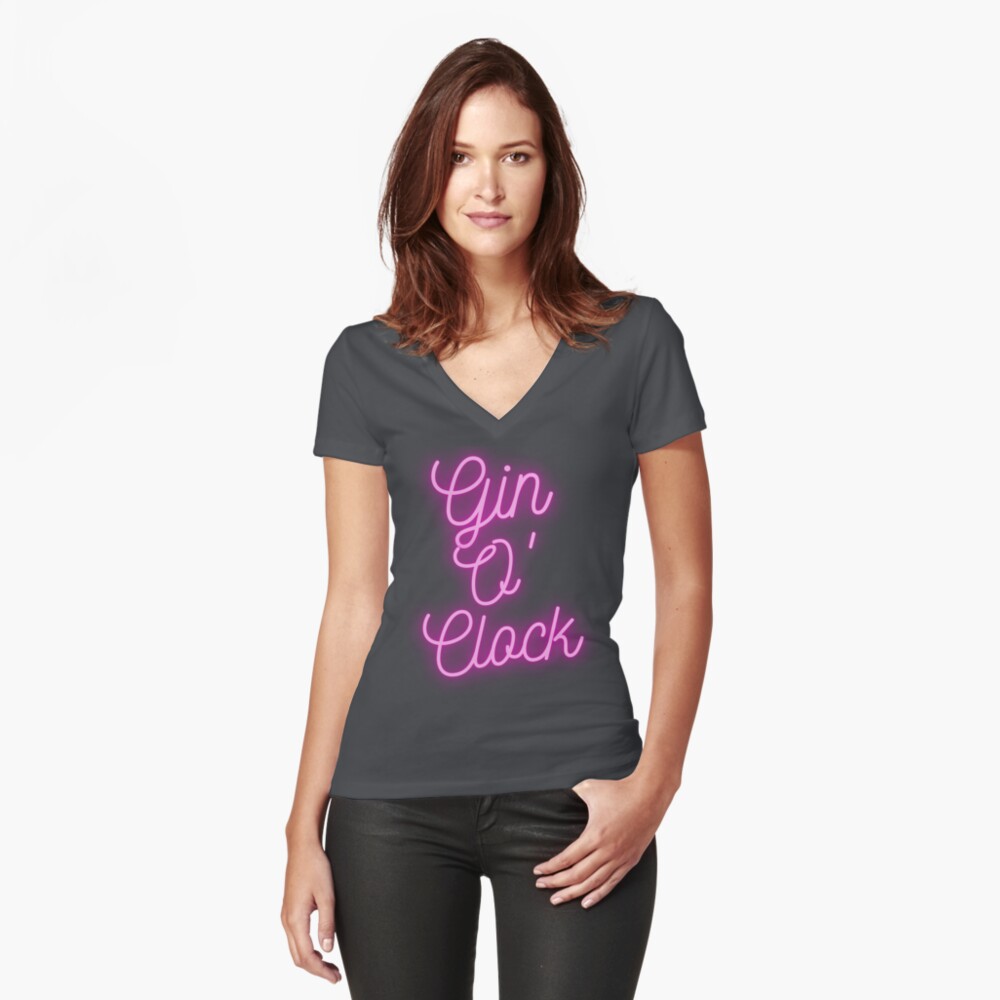 Item preview, Fitted V-Neck T-Shirt designed and sold by BosunDesigns.