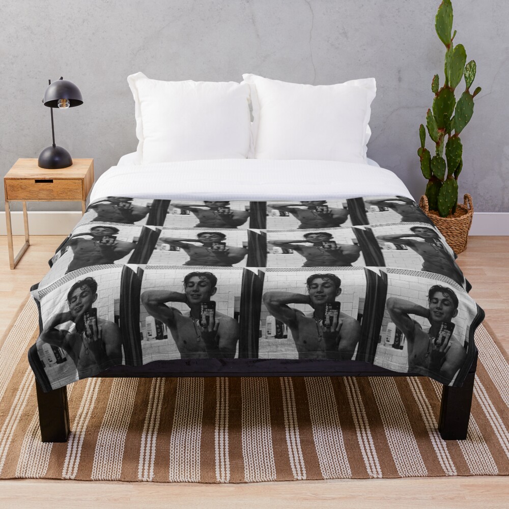 "Vinnie Hacker" Throw Blanket for Sale by andreaaml Redbubble