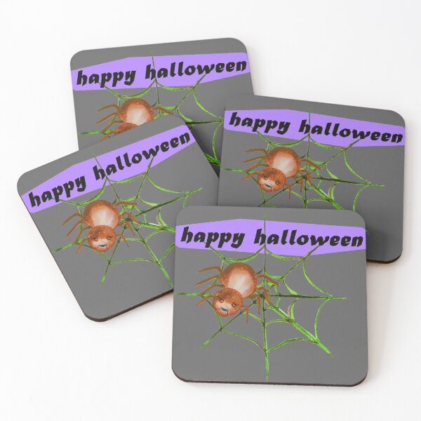 Item preview, Happy Halloween spider on web designed and sold by eevee135.
