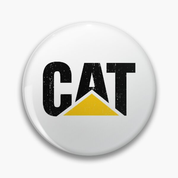Scraper Caterpillar Excavator Dozer Logo Lapel Pin // Badge grader