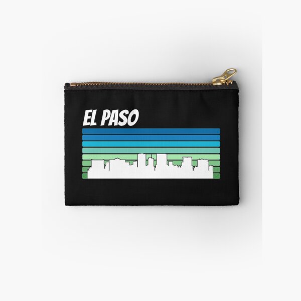 Artikelvorschau, Retro El Paso Skyline Mask T-Shirt entworfen und verkauft von Clavitaps.