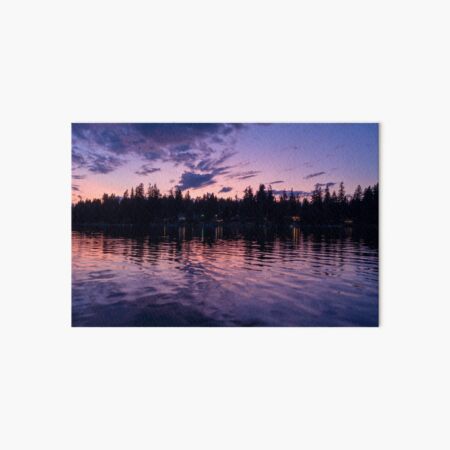 Purple Dream - PNW Sunset 001 Art Board Print