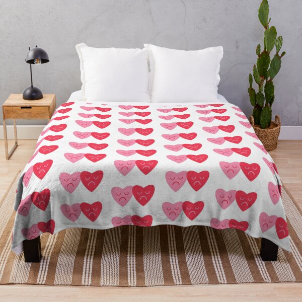 Air Conditioning Blanket Soft Warm Light Thin Blanket Red Heart Heart Eyes  Trending Designer Paris France Comme De Garçons Play