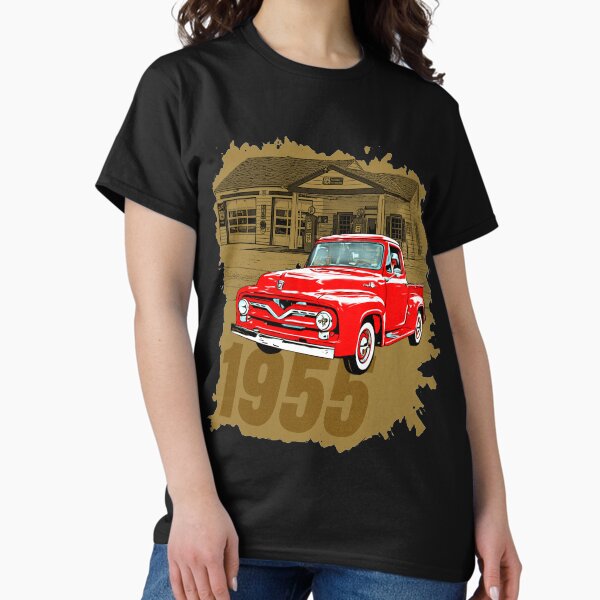 Item preview, Vintage 1955 Pickup Truck At Route 66 Gas Station Design designed and sold by GrungeGarage.