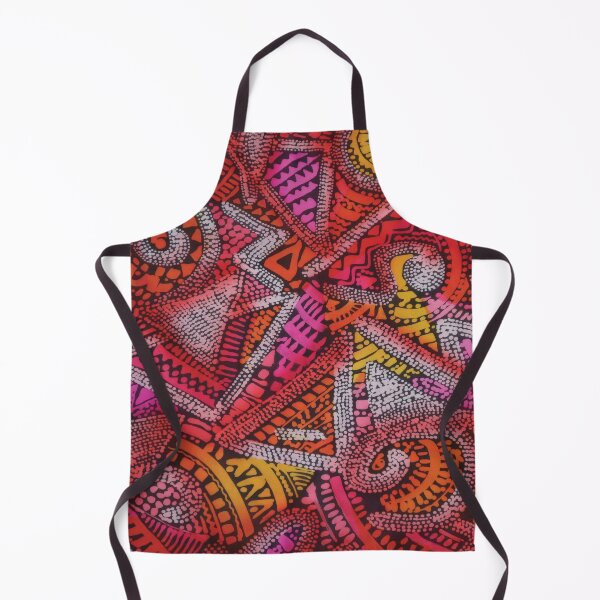 Item preview, Abstract Batik Ethnic in Warm Colors designed and sold by Leslie Rogers Todder.