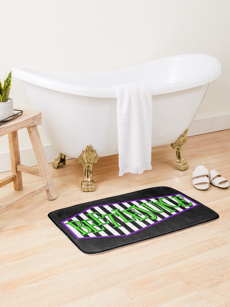 Thumbnail 1 of 6, Bath Mat, Beetlejuice designed and sold by RavenWake.