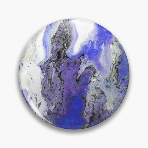 Item preview, Blue Purple Marble Effect Fluid Art  designed and sold by xalexiart.