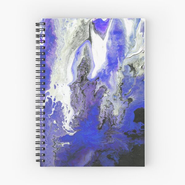 Item preview, Blue Purple Marble Effect Fluid Art  designed and sold by xalexiart.