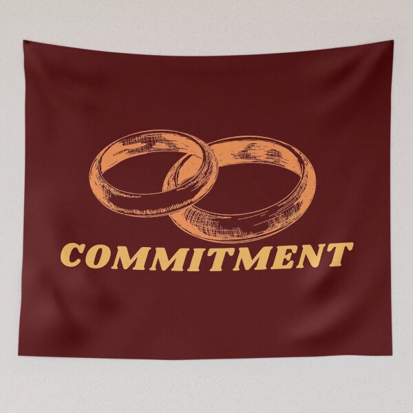 Item preview, Commitment is the key to love!  designed and sold by HappinessWorld.