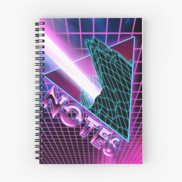 Artikelvorschau, Snythwave-Notizbuch entworfen und verkauft von KeyboardCommand.
