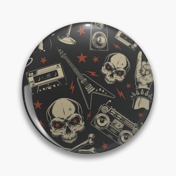 Item preview, Rock And Roll Grunge Pattern designed and sold by Vector Scout Lab.
