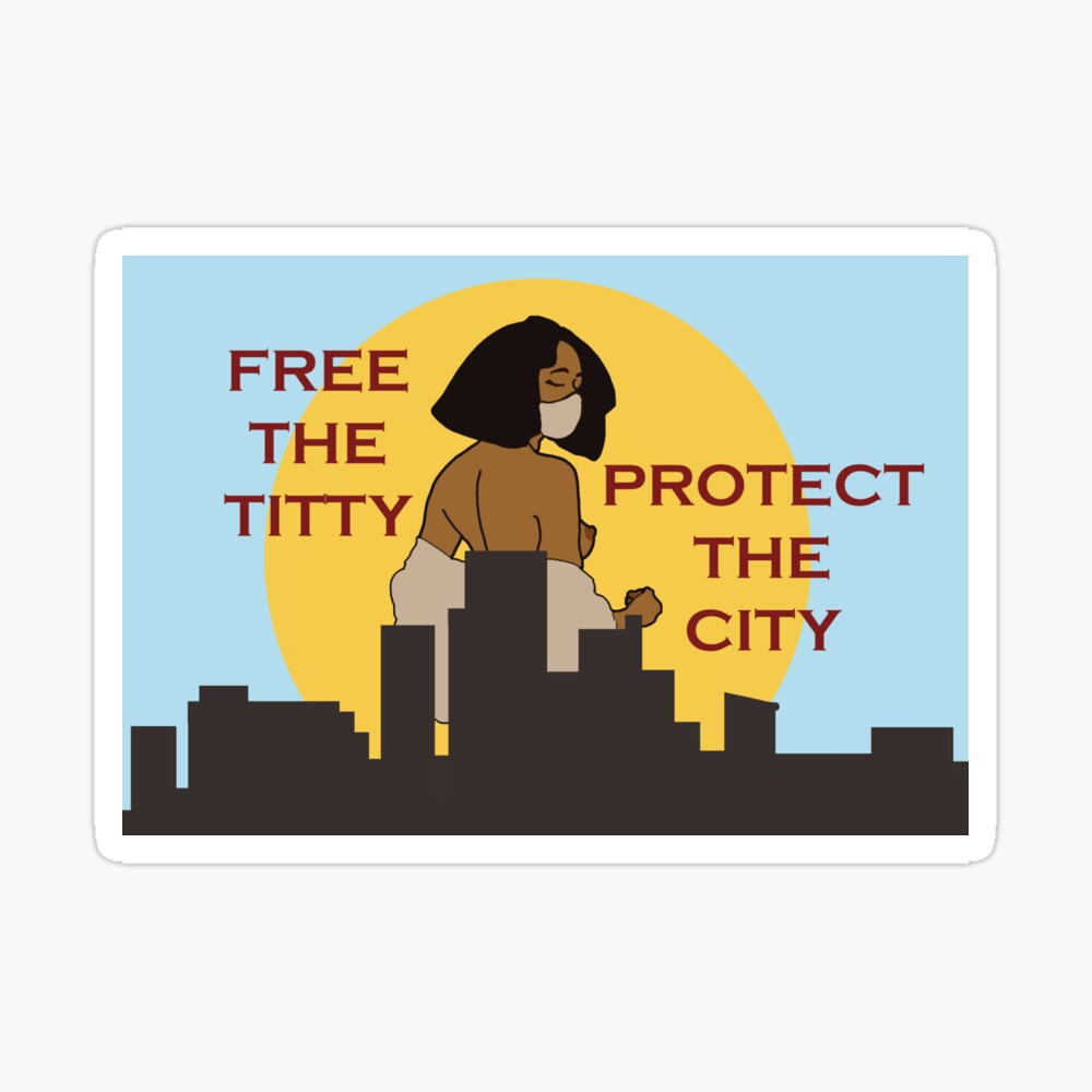 Free The Titty, Protect The City" Art Board Print for Sale by toaddad | Redbubble