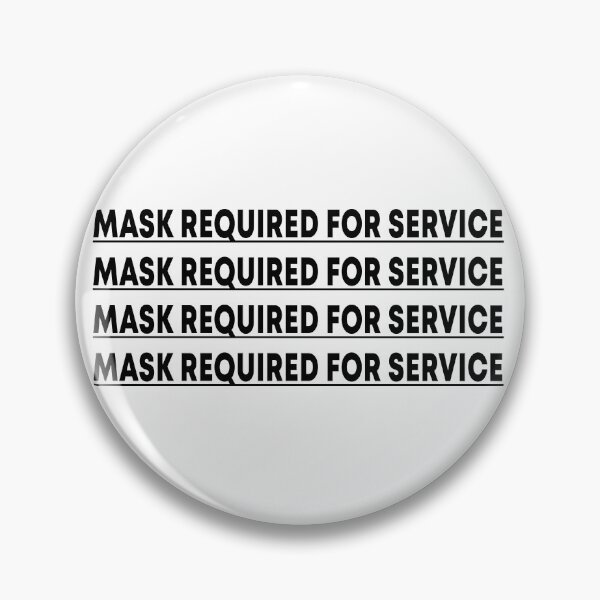 Item preview, mask required for service designed and sold by JustGift.
