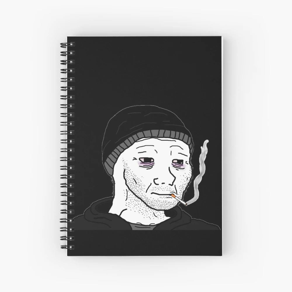Doomer Meme Notebook - The Doomer Wojack Notebook - 6x9 Inches