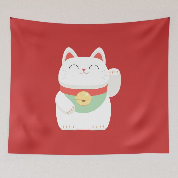 Item preview, Japanese Maneki-neko lucky cat designed and sold by WelcomeToJapan.