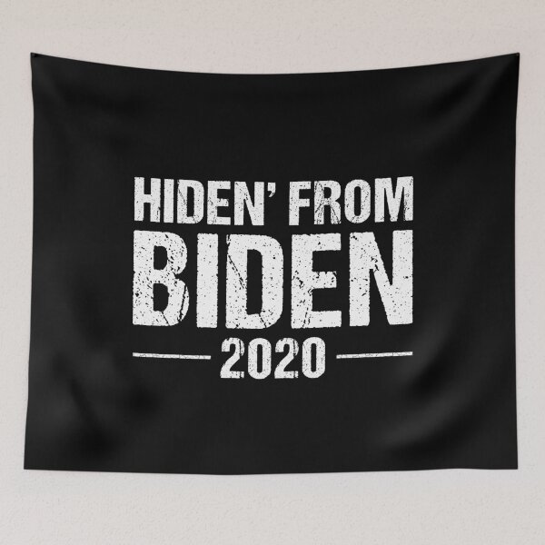 Artikelvorschau, Hidin von Biden 2020 Vintage Design Lustige Anti Joe Biden Retro entworfen und verkauft von naworas.