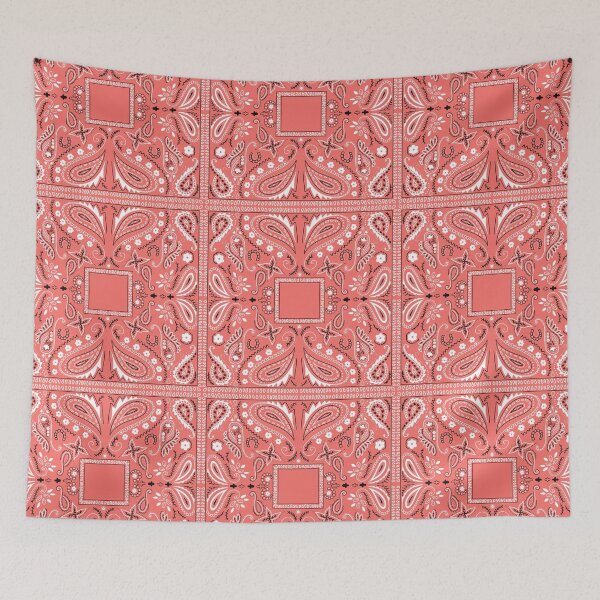 Item preview, Paisley bandana pattern red designed and sold by AfricanDesign.