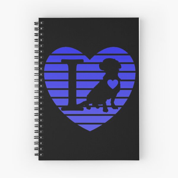 Aperçu de l'œuvre J'aime mon chien Design bleu créée et vendue par BeaQueen.