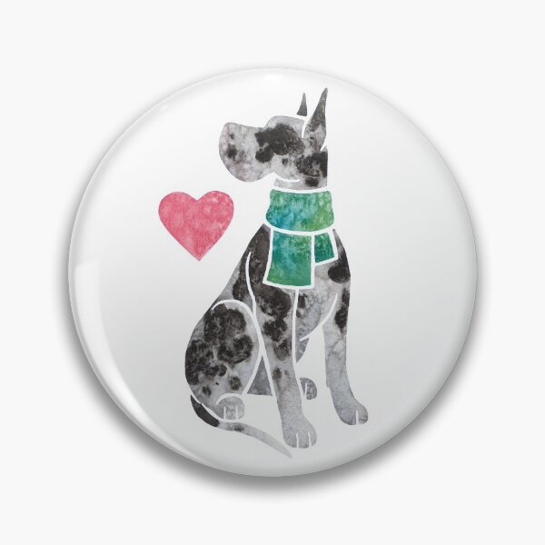 Item preview, Watercolour Great Dane (harlequin) designed and sold by animalartbyjess.