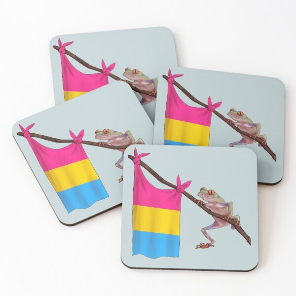 Item preview, Frog Holding Pansexual Pride Flag designed and sold by Phen-akism.