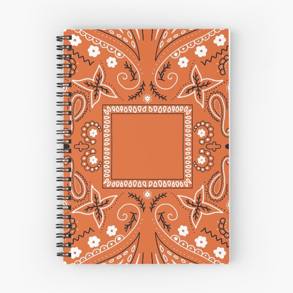 Item preview, Orange paisley bandana pattern designed and sold by AfricanDesign.