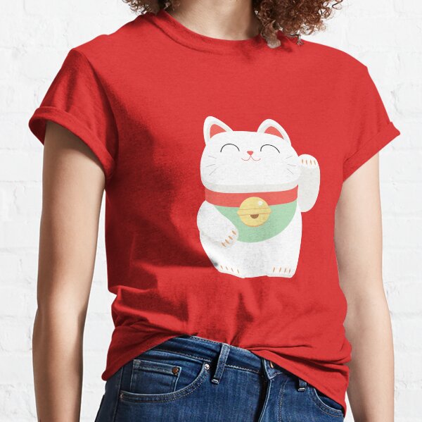 chinese lucky cat t shirt