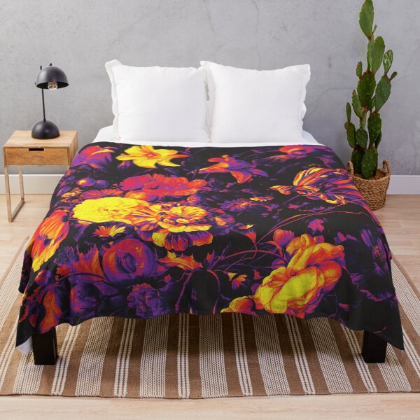 Item preview, Psychedelic Flowers Floral Pattern designed and sold by ind3finite.